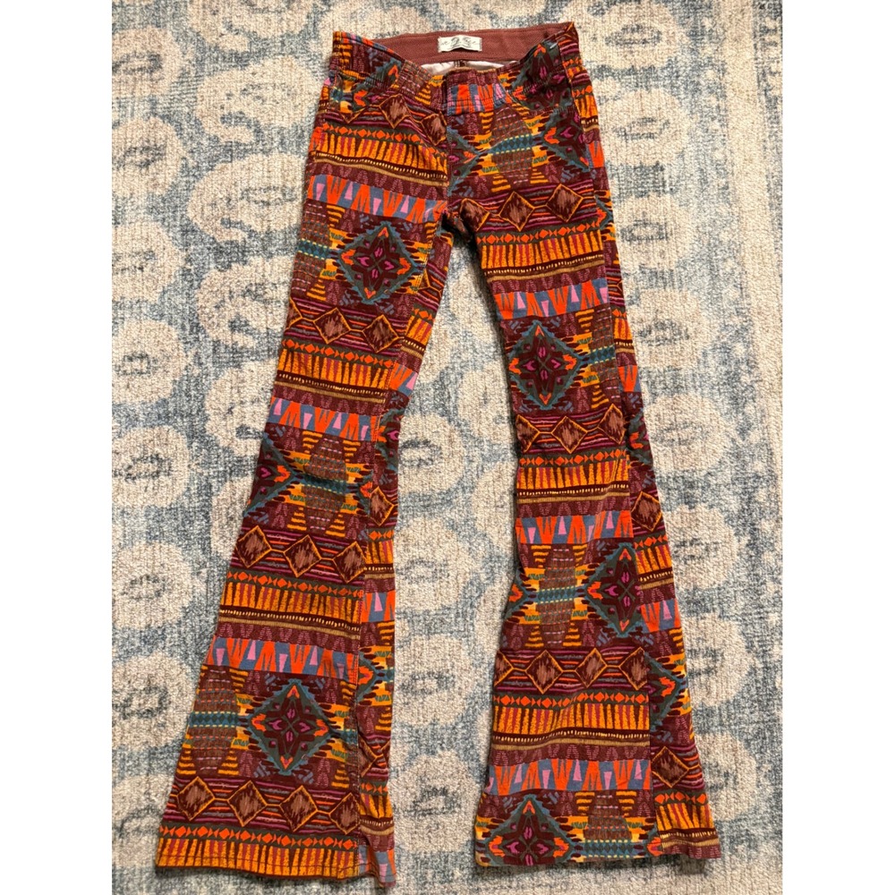 Free People We The Free Corduroy Sedona Pull On Flare Pants Size 25